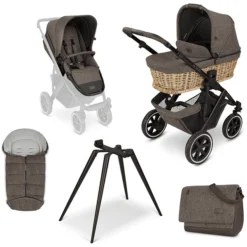 Jollein Winkel 37 ABC DESIGN Combi Kinderwagen Salsa 4 Air - Home Set Vlecht Fashion Editie Collectie 2022