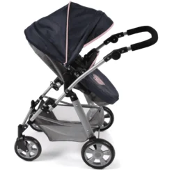 BAYER CHIC 2000 Kombi Poppenwagen NELE Gemêleerd Marine Grijs -Jollein Winkel bayer chic 2000 kombi poppenwagen nele gemeleerd marine grijs a320886 2