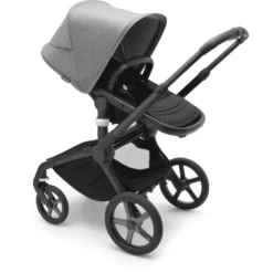 Bugaboo Combi Kinderwagen Fox 5 Met Accessoires Black /Grey Melange -Jollein Winkel bugaboo combi kinderwagen fox 5 met accessoires black grey melange a416759 4