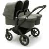 Bugaboo Duo Kinderwagen Donkey 5 Twin Complete Black/Forest Green