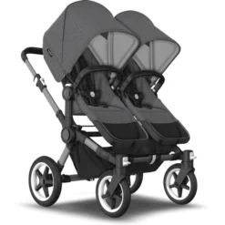 Bugaboo Kinderwagen Donkey 5 Twin Complete Graphite/Grey Melange -Jollein Winkel bugaboo kinderwagen donkey 5 twin complete graphite grey melange a381977 2