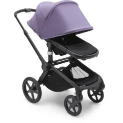Bugaboo Kinderwagen Fox 5 Met Reiswieg En Zitje Black /Astro Purple -Jollein Winkel bugaboo kinderwagen fox 5 met reiswieg en zitje black astro purple a414512 4