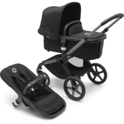 Bugaboo Kinderwagen Fox 5 Met Reiswieg En Zitje Grafiet/ Mid Night Black