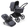Bugaboo Kinderwagen Fox Cub Met Reiswieg En Zitje Black /Stormy Blue