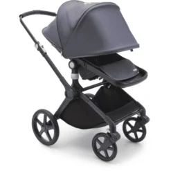 Bugaboo Kinderwagen Fox Cub Met Reiswieg En Zitje Black /Stormy Blue -Jollein Winkel bugaboo kinderwagen fox cub met reiswieg en zitje black stormy blue a410115 2