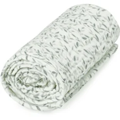 Cam Cam Copenhagen Mousseline Babydeken Green Leaves