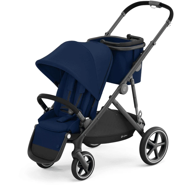 Cybex GOLD Gazelle S Kinderwagen Black Navy Blue 2 Cybex GOLD Gazelle S Kinderwagen Black Navy Blue - Afbeelding 2