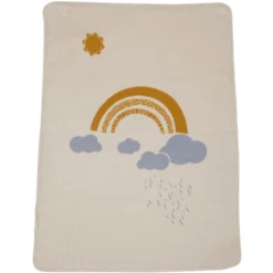 DAVID FUSSENEGGER Deken Regenboog Ruw Wit -Jollein Winkel david fussenegger deken regenboog ruw wit a312306 3