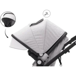 Fill Kinderwagen Set Panther Elite Lichtgrijs Melange -Jollein Winkel fill kinderwagen set panther elite lichtgrijs melange a291628 3