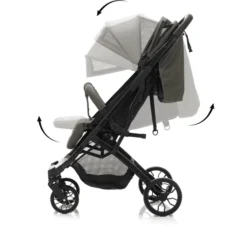 Fill Kinderwagen Style R Elite Olive Melange -Jollein Winkel fill kinderwagen style r elite olive melange a411205 3
