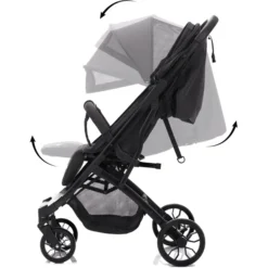 Fill Kinderwagen Style R Elite Zwart Melange -Jollein Winkel fill kinderwagen style r elite zwart melange a411207 2
