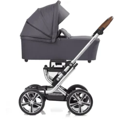 GESSLEIN Combi Kinderwagen F10 Air+, Antraciet / Patroon -Jollein Winkel gesslein combi kinderwagen f10 air antraciet patroon a380363 2