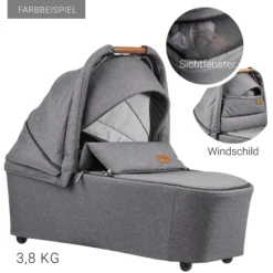 GESSLEIN FX4 Life Combi Kinderwagen, Lichtgrijs / Sterren -Jollein Winkel gesslein fx4 life combi kinderwagen lichtgrijs sterren a379683 3
