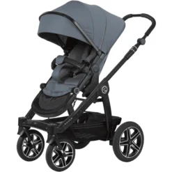 Hartan Kinderwagen Racer GTX Powder Blauw (201) Framekleur Zwart