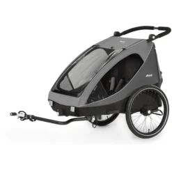 Hauck 2in1 Fietskar En Buggy Dryk Duo Grijs