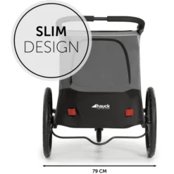 Hauck 2in1 Fietskar En Buggy Dryk Duo Grijs -Jollein Winkel hauck 2in1 fietskar en buggy dryk duo grijs a314062 3