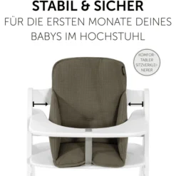 Hauck Kinderstoelkussen Alpha Cosy Select Waffle Piqué Olive -Jollein Winkel hauck kinderstoelkussen alpha cosy select waffle pique olive a371645 2