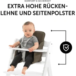 Hauck Kinderstoelkussen Alpha Cosy Select Waffle Piqué Olive -Jollein Winkel hauck kinderstoelkussen alpha cosy select waffle pique olive a371645 4