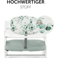 Hauck Select Jersey Kinderstoelhoes Leaves Mint -Jollein Winkel hauck select jersey kinderstoelhoes leaves mint a371599 3