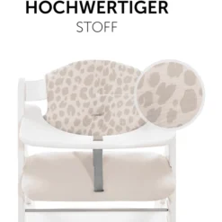 Hauck Selecteer Mousseline Leo Kinderstoelhoes Natural -Jollein Winkel hauck selecteer mousseline leo kinderstoelhoes natural a371600 3