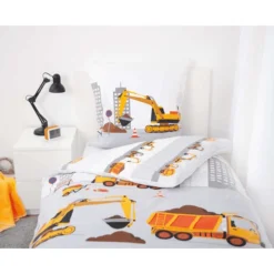 HERDING Beddengoed Bouwplaats 135 X 200 Cm -Jollein Winkel herding beddengoed bouwplaats 135 x 200 cm a360539 3