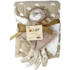 HÜTTE & CO Babydeken Met Knuffeldoek Leeuw 75 X 100 Cm -Jollein Winkel huette amp co babydeken met knuffeldoek leeuw 75 x 100 cm a298953 2