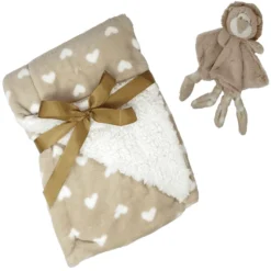 HÜTTE & CO Babydeken Met Knuffeldoek Leeuw 75 X 100 Cm -Jollein Winkel huette amp co babydeken met knuffeldoek leeuw 75 x 100 cm a298953 3