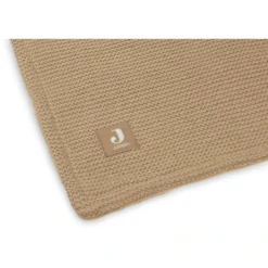 Jollein Knuffeldeken Wiegdeken 75x100cm Basic Gebreid Biscuit/Fleece -Jollein Winkel jollein knuffeldeken wiegdeken 75x100cm basic gebreid biscuit fleece a384703 3