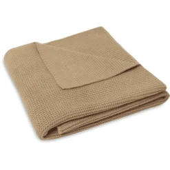 Jollein Knuffeldeken Wiegdeken 75x100cm Basic Knit Biscuit -Jollein Winkel jollein knuffeldeken wiegdeken 75x100cm basic knit biscuit a384688 4