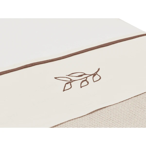 Jollein Ledikantlaken 120x150cm - Meadow - Kastanje 2 Jollein Ledikantlaken 120x150cm - Meadow - Kastanje - Afbeelding 2