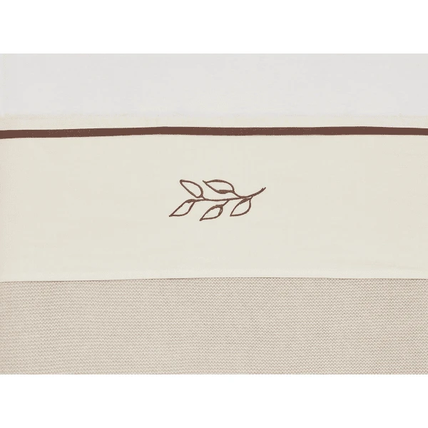 Jollein Ledikantlaken 120x150cm - Meadow - Kastanje 3 Jollein Ledikantlaken 120x150cm - Meadow - Kastanje - Afbeelding 3