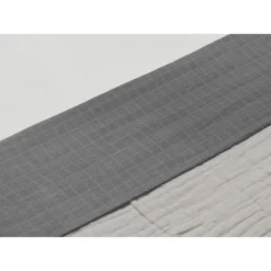 Jollein Wieg Bedlaken 75x100 Cm - Gerimpeld - Storm Grey -Jollein Winkel jollein wieg bedlaken 75x100 cm gerimpeld storm grey a325159 4
