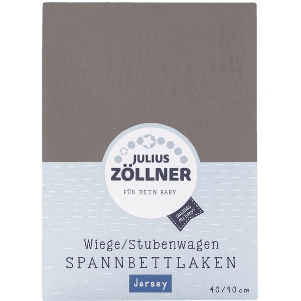 JULIUS ZÖLLNER Hoeslaken Jersey Anthracite 40 X 90 Cm 2 JULIUS ZÖLLNER Hoeslaken Jersey Anthracite 40 X 90 Cm - Afbeelding 2