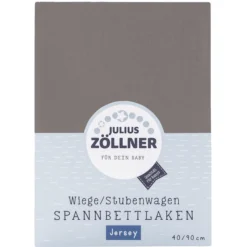 JULIUS ZÖLLNER Hoeslaken Jersey Anthracite 40 X 90 Cm