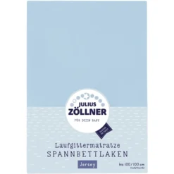 JULIUS ZÖLLNER Hoeslaken Voor Boxmatrassen Lichtblauw 100 X100 Cm