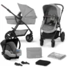 Kinderkraft Combi Kinderwagen 3 In 1 MOOV CT Grijs Melange