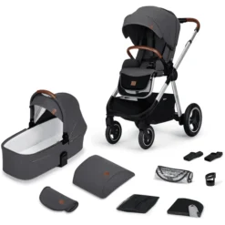 Kinderkraft Combi Kinderwagen EVERYDAY 2 In 1 Donkergrijs