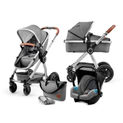 Kinderkraft Combikinderwagen 3 In 1 Veo Grey