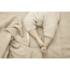 MEYCO Babydeken Klein Mini Knots Sand 75 X 100 Cm -Jollein Winkel meyco babydeken klein mini knots sand 75 x 100 cm a388565 3