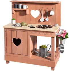 MUDDY BUDDY Buitenspeelkeuken "Adventurer Heart " Poeder Roze -Jollein Winkel muddy buddy buitenspeelkeuken adventurer heart poeder roze a412338 4