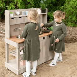 MUDDY BUDDY Buitenspeelkeuken "Explorer" Warm Grijs -Jollein Winkel muddy buddy buitenspeelkeuken explorer warm grijs a412340 4