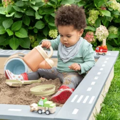 MUDDY BUDDY Zandbak "Beach Rebel" Naturel Lavagrijs -Jollein Winkel muddy buddy zandbak beach rebel naturel lavagrijs a412354 3