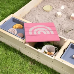 MUDDY BUDDY Zandbak "Beach Rebel" Naturel Poederroze -Jollein Winkel muddy buddy zandbak beach rebel naturel poederroze a412387 2