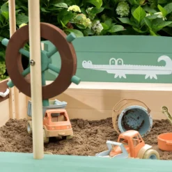 MUDDY BUDDY Zandbak "Jungle King" Natural-salie-mokka -Jollein Winkel muddy buddy zandbak jungle king natural salie mokka a412349 1