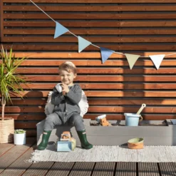 MUDDY BUDDY Zandbak "Space Saver" Warm Grijs -Jollein Winkel muddy buddy zandbak space saver warm grijs a412568 1