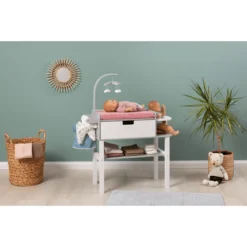 MUSTERKIND ® Viola Poppen Verschoon Unit Grijs/wit -Jollein Winkel musterkind viola poppen verschoon unit grijs wit a326701 4