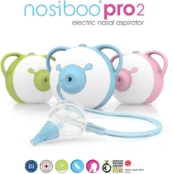 Nosiboo ® Elektrische Neusafzuiger Pro2, Blauw -Jollein Winkel nosiboo elektrische neusafzuiger pro2 blauw a394067 3