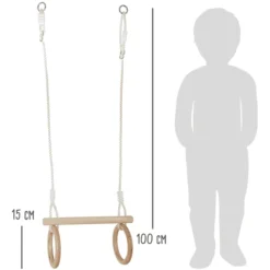 Small Foot ® Trapeze Met Houten Turnringen -Jollein Winkel small foot trapeze met houten turnringen a329321 3
