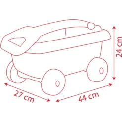 Smoby Cars Handkar Met Sand Emmerset -Jollein Winkel smoby cars handkar met sand emmerset a342314 2