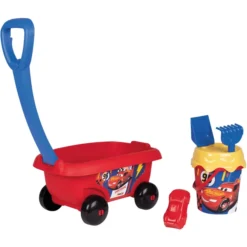 Smoby Cars Handkar Met Sand Emmerset -Jollein Winkel smoby cars handkar met sand emmerset a342314 3
